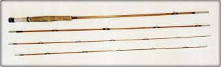 8.  5 Foot Unknown Maker Split Bamboo 4 Piece Incl Spare Tip Fly Rod