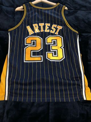 Vintage Ron Artest Indiana Pacer Jersey Champion Brand 2