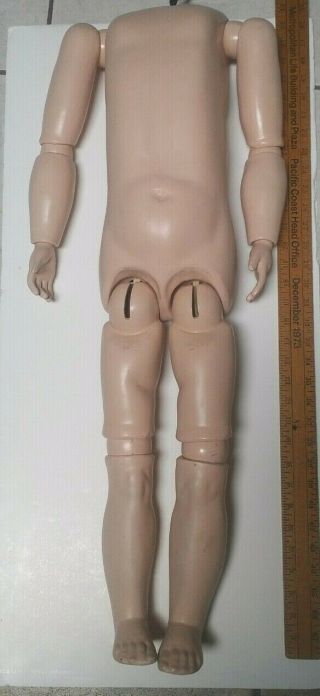 Vintage 31 " Composition Doll Body Replacement Antique Bisque French German Head