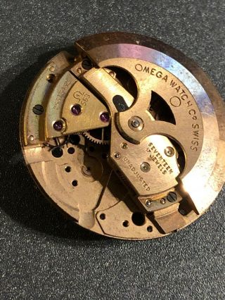 Vintage Omega Cal 563 Seamaster Watch Movement Dial Parts Repair Date Display 3