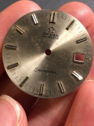 Vintage Omega Cal 563 Seamaster Watch Movement Dial Parts Repair Date Display 7