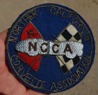 Rare Vintage Ncca California Corvette Association Car Club Jacket Patch