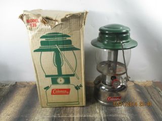 Vintage Coleman Lantern 635 Chrome W / Box Dated 2 - 71