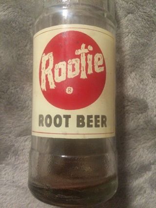 Vintage Rootie Root Beer Acl Soda Bottle By Blue Anchor Philadelphia,  Pa.  1948