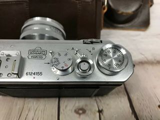 Nikon S Rangefinder Camera w/5cm F/2 Nippon Kogaku Tokyo Lens 6124155 RARE 5