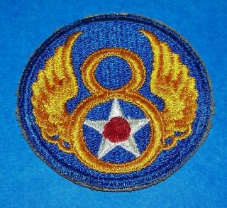 Cut - Edge Ww2 8th Air Force Patch From Scrapbook