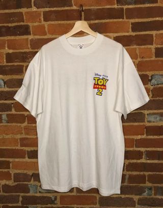 Vtg 1999 Disney Pixar Toy Story 2 Promo Buzz Woody Graphic T - Shirt Xl Rare 90s