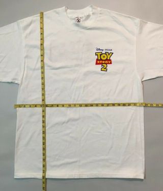 VTG 1999 Disney Pixar Toy Story 2 Promo Buzz Woody Graphic T - shirt XL RARE 90s 5