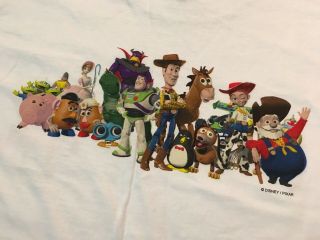 VTG 1999 Disney Pixar Toy Story 2 Promo Buzz Woody Graphic T - shirt XL RARE 90s 6