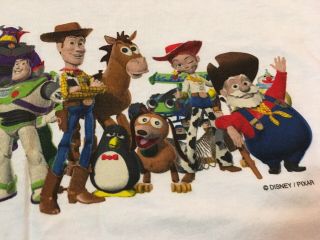 VTG 1999 Disney Pixar Toy Story 2 Promo Buzz Woody Graphic T - shirt XL RARE 90s 8