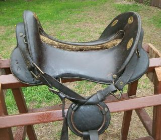 Vintage Calvary Saddle 11 1/2 " Mcclellen Millitary