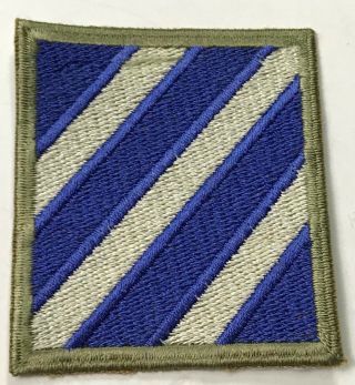 Wwii Us 3rd Infantry Division " Rock Of The Marne " Sleeve Patch Insignia