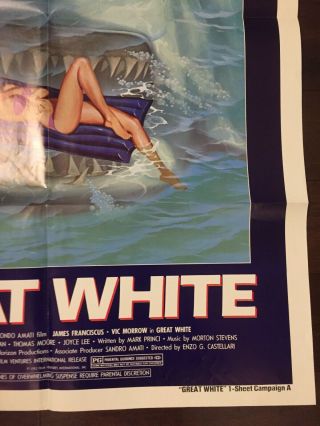 GREAT WHITE 1981 ONE SHEET CAMPAIGN A VINTAGE MOVIE POSTER 5