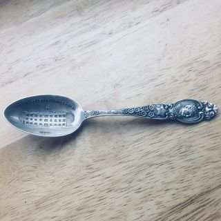 Vintage Iowa Wesleyan University 1869 Sterling Silver Souvenir Spoon