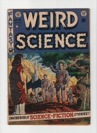 Weird Science 14 Vintage Ec Comic Horror Scifi Golden Age 10c
