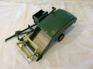 Vintage ERTL ESKA John Deere Chain Drive Pull COMBINE Pressed Steel Farm Toy USA 3
