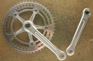 Vintage 1977 Campagnolo Nuovo Record Cranks Crankset Chainset 170mm 52 / 45