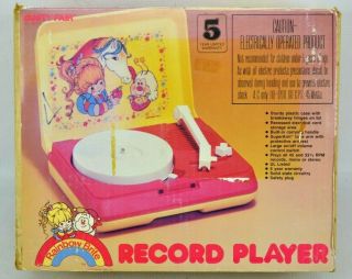 Vintage Rainbow Brite Record Player Vanity Fair 1983 Plays 7 " 45s