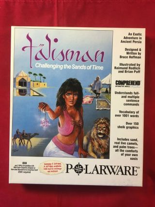 Talisman - Polarware - Pc Dos - Complete In Big Box - Rare Vintage Game