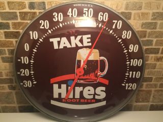 Hires Rootbeer Thermometer Soda Pop Sign Vintage Pop Sign