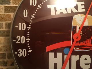 Hires Rootbeer Thermometer soda pop sign Vintage pop sign 6