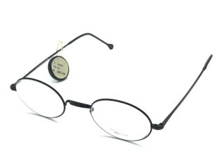 Oliver Peoples Op - 81 Black Round Eyeglasses Frame Vintage 39 - 23 Japan Nos Rare