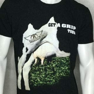 Aerosmith Get A Grip Concert T - Shirt Sz M Tour Black Rock Vintage 1993 1994