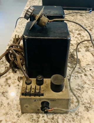 Vintage The Fisher Tube Amplifier Model 70AZ Powers On,  Tubes Glow Volume Knob 3