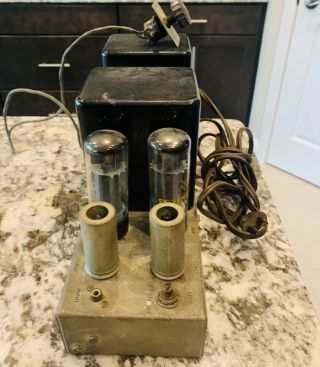 Vintage The Fisher Tube Amplifier Model 70AZ Powers On,  Tubes Glow Volume Knob 5