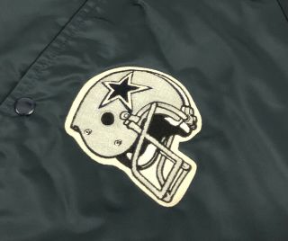 Throwback early 90 ' s Dallas Cowboys vintage satin jacket mens large made in USA 2