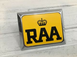 Royal Automobile Association Raa Crown Auto Badge Emblem Vintage Uk England 601