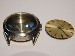 Rolex Vintage 1962 Oyster Perpetual Steel Air King Wrist Watch Case Dial,  Hands