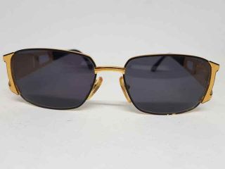 RARE HILTON PICADILLY 957 SUNGLASSES GOLD SQUARE STYLE VINTAGE ITALY 2
