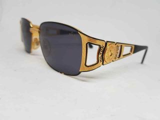 RARE HILTON PICADILLY 957 SUNGLASSES GOLD SQUARE STYLE VINTAGE ITALY 3