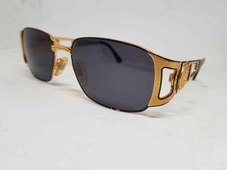 RARE HILTON PICADILLY 957 SUNGLASSES GOLD SQUARE STYLE VINTAGE ITALY 5