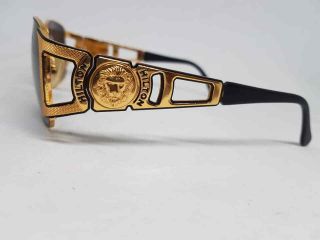 RARE HILTON PICADILLY 957 SUNGLASSES GOLD SQUARE STYLE VINTAGE ITALY 7