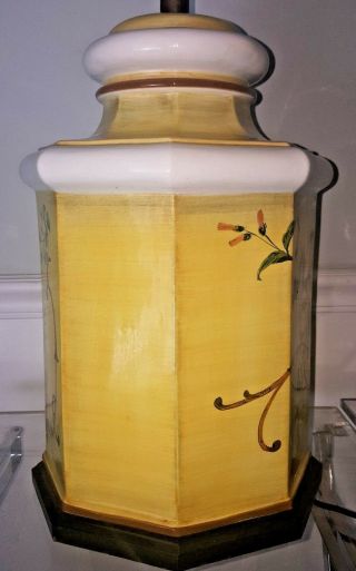 Vintage Frederick Cooper Hand Painted Ceramic Asian Ginger Jar Table Lamp WOW 7