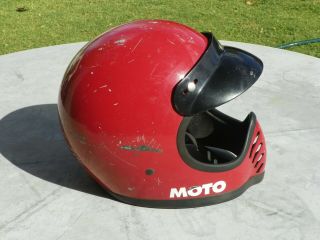 Vintage 1979 Bell Moto Lll Motorcycle Racing Helmet