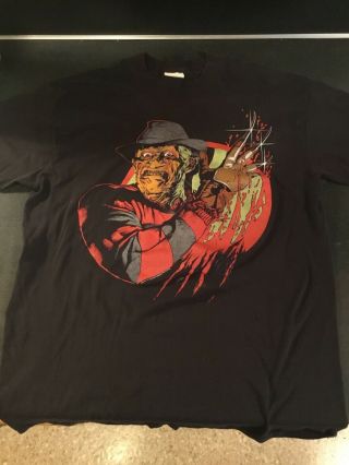 Nightmare On Elm Street Vintage T Shirt Vhs Rare Freddy Krueger Large