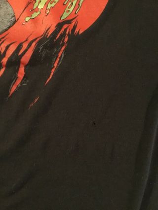 Nightmare on Elm Street Vintage T Shirt Vhs rare Freddy Krueger Large 4