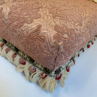 VINTAGE ANTIQUE DOLL’S DAY BED FRINGED HANDCRAFTED 4