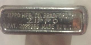 Vintage Zippo Lighter 1940’s PAT 2032695 3