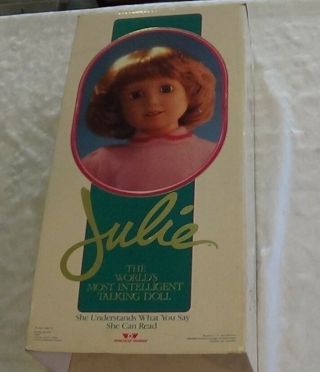 Vintage Intelligent Interactive Talking Julie Doll Worlds Of Wonder