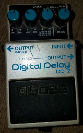 Boss Dd - 2 Digital Delay 1985 Vintage Guitar Effect Pedal Made In Japan 1 F/s