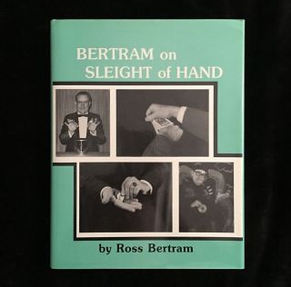 1983 Ross Bertram On Sleight Of Hand Card Magic Coin Magic Rare Oop Magic Book