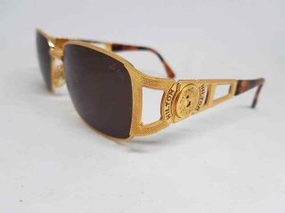 HILTON PICADILLY 957 C3 SUNGLASSES GOLD SQUARE STYLE VINTAGE ITALY 4