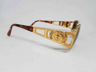 HILTON PICADILLY 957 C3 SUNGLASSES GOLD SQUARE STYLE VINTAGE ITALY 6