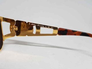 HILTON PICADILLY 957 C3 SUNGLASSES GOLD SQUARE STYLE VINTAGE ITALY 7