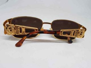 HILTON PICADILLY 957 C3 SUNGLASSES GOLD SQUARE STYLE VINTAGE ITALY 8