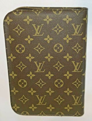 RARE Vintage Authentic Louis Vuitton Agenda Porfolio Notebook Monogram Accessory 2